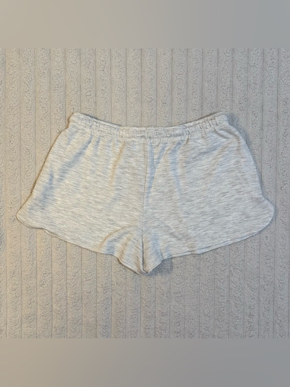 Better Together Women's Grey Marl Jersey Lounge Shorts with Drawstring Waist M - Picture 2 of 3